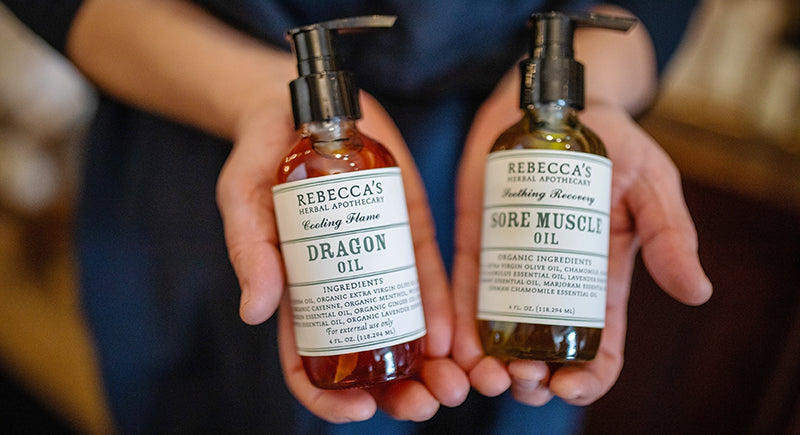 Sore Muscle and Dragon Oil Herbal essentials