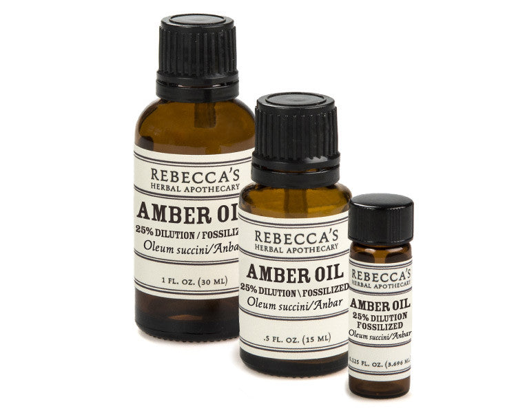 Amber Oil Fossilized, 25% Dilution – Rebecca's Herbal Apothecary